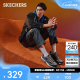 斯凯奇（Skechers）男鞋复古老爹鞋运动鞋户外鞋子厚底增高休闲鞋51241 51241-炭灰色/黑色/CCBK 39