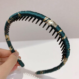 东义严选发箍女高级感外出头饰头箍布艺印花学生洗脸发卡中秋节礼物