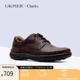 Clarks其乐男鞋皮鞋 舒适透气耐磨复古休闲皮鞋 Nature Three海外直邮 20339005 41