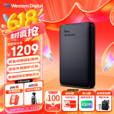 西部数据（WD）6TB 移动硬盘 USB3.0 元素系列 2.5英寸 机械硬盘 笔记本电脑外接 外置扩容备份 大容量家庭存储