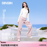 SIINSIIN降落伞裤阔腿裤女宽松防晒透气速干运动束脚裤工装休闲裤 【常规】显瘦黑 (建议161-174cm) M （100斤-120斤）