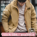 马登工装 美式复古白鸭绒连帽羽绒服男冬防风保暖外套90绒新年防寒服 卡其色 L （140-155斤）