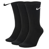 耐克（NIKE）速干 中筒 训练袜子(3双)  EVERYDAY LIGHTWEIGHT SX7676-010 L