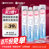 维德（WELLDAY）氧气瓶便携式孕妇老人家用吸氧气呼吸器高原反持续供氧鼻吸式1L*4