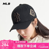 MLB帽子男女刺绣硬顶棒球帽运动四季遮阳帽3ACP8501N-50GOS-F/金色