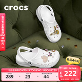 卡骆驰crocs洞洞鞋贝雅男鞋女鞋轻便耐磨一脚蹬拖鞋休闲鞋|10126 白-100 36 /37(220mm)