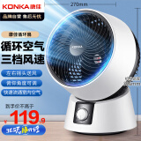 康佳（KONKA）电风扇家用空气循环扇遥控风扇小型台式小风扇桌面台扇节能大风量摇头轻音交流定频电扇 KF-XH2002