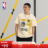 NBA官方-【限时秒杀】勇士休闲潮流圆领男女短袖运动纯棉宽松T恤上衣 勇士队-休闲运动T恤 3XL