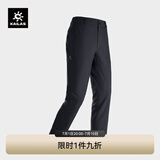 KAILAS凯乐石男款洛克PLUS软壳裤加绒保暖防静电耐磨弹力户外防风裤 KG2439338加长版 玄青黑 XL