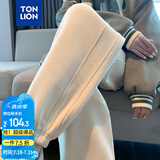 唐狮（TonLion）2024女束脚显瘦休闲侧拼卫裤WP 奶白 L 