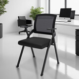 喻品电脑椅办公椅会议椅子电脑椅学习椅培训椅洽谈椅可折叠BG338黑色