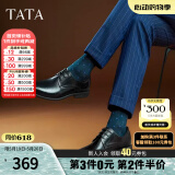 他她（TATA）商务正装鞋男士皮鞋西装男鞋结婚新郎鞋真皮德比鞋DSCN3A 黑色（绒里） 40
