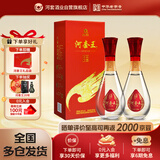  河套王品格壹号 浓香型白酒 52度 500ML*2瓶 礼盒装送礼双十一