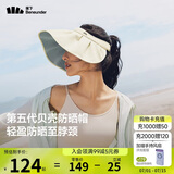 蕉下（beneunder）遮阳帽子防晒帽女防紫外线太阳帽贝壳空顶帽便携TS550白