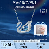 施华洛世奇（SWAROVSKI）SWAN DANCING 125周年蓝天鹅项链送女朋友生日礼物女5533397