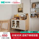 林氏家居餐边柜北欧现代简约客厅茶水柜家用多功能收纳储物碗柜实木脚 高脚款|T9餐边柜1.2米