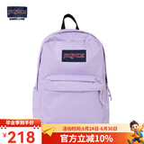 JANSPORT杰斯伯双肩包女学生旅行包26L旅行轻便透气书包男背包 4QUT5M9暮山紫-侧边袋