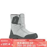迪卡侬（DECATHLON）雪地鞋男女户外防水徒步东北雪地靴加厚保暖棉鞋SH100 女款 灰色（拍大一码） 39