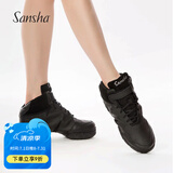 三沙（sansha）运动舞蹈鞋女广场舞软底现代舞鞋爵士舞鞋真皮面两块底 B52LPI 白色-牛LCO 37