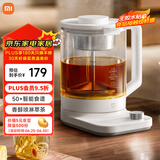 米家小米智能养生壶烧水壶电热水壶玻璃恒温壶 泡茶煮茶器一体 儿童冲奶自动保温 家用办公室1.8升P1