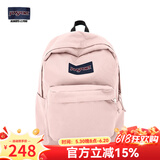 JANSPORT杰斯伯双肩包女男26L隔层轻便大容量背包学生书包 4QUE 7N8 蜜蜡粉【升级款】侧袋+隔层