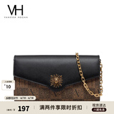 VANESSA HOGAN VH女包太阳神系列贝伦信封包轻奢斜挎包链条包纪念日礼物送女友 黑色
