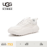 UGG春季新款舒适系带厚底时尚老爹鞋 1166010WHT|白色39