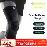 保而防（BAUERFEIND） 护膝轻薄透气篮球跑步专业德国进口运动护具 新色上市 纯黑 XXL