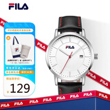 斐乐（FILA）手表男款针扣式皮革表带男士休闲运动石英学生手表 FLM38-793-002