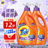 汰渍Tide洗衣液薰衣草熏香机洗深层去污去渍家庭大容量瓶装超值装 淡雅薰香3kg*2瓶(12斤)