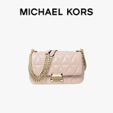MICHAEL KORS东方简奢风礼物MK女包SLOAN皮质链条单肩斜挎包 小号 浅粉色