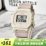 卡西欧（CASIO） 手表 复古小方块 运动夜光学生表 ins潮流男表 考试表 W-218HC-4A2 店长推荐