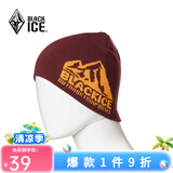 黑冰（BLACKICE） 秋冬户外男女通用跑步运动针织帽城市休闲保暖毛线帽冬季帽子 Z2141-探索-红