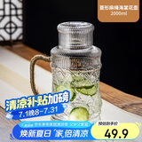 唯铭诺玻璃水壶耐高温冷水壶家用凉水壶复古泡茶养生花茶壶凉白开扎壶
