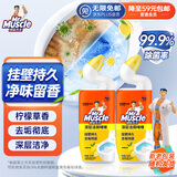威猛先生（Mr Muscle）洁厕灵 750g*2瓶 柠檬草香 洁厕剂 洁厕液  洁厕啫喱  马桶清洁