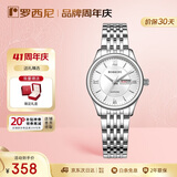罗西尼（ROSSINI）手表女 生日礼物商务日历皮带女士石英表白盘618574
