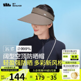 蕉下（beneunder）遮阳帽女太阳帽空顶帽防晒帽防紫外线遮脸时尚百搭UL569棕
