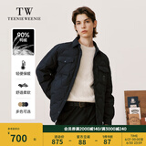 Teenie Weenie Men小熊男装羽绒服冬季衬衫式羽绒服保暖外套外套男 藏青色 XL (180)