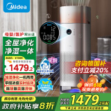 美的（Midea）【除甲醛PM2.5双数显】加湿空气净化器除烟味吸猫毛宠物净化除过敏源新风空调伴侣KJ650F-LM1 ProH