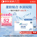 强生（Johnson） 安视优 进口 隐形眼镜 润眸 两周/双周抛 6片装650度