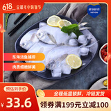 鲜到鲜得 冷冻东海银鲳鱼净重800g 平鱼 生鲜鱼类烧烤食材 烧烤