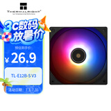 Thermalright(利民) TL-E12B-S V3 12cm PWM机箱散热风扇 2000转速 S-FDB轴承 4PIN PWM 幻彩风扇ARGB