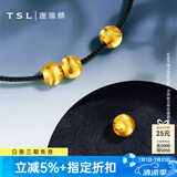 谢瑞麟（TSL）黄金转运珠足金路路通简约猫眼串珠不含手绳YS009 计价类（工费140元） 约0.25g