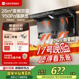 优盟（UM）【家电国家补贴20%】顶侧双吸抽吸排油烟机 28风量变频家用大吸力7字型超薄平嵌自清洁CXW-218-A7
