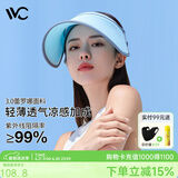 VVC成毅同款遮阳帽夏季男女户外骑行太阳帽女神帽遮脸防紫外线防晒帽 【经典款】蓝色 可调节