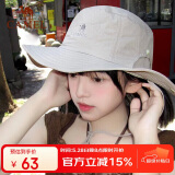 骆驼（CAMEL）渔夫帽男女夏季薄款大头围防晒遮阳太阳帽子大帽檐遮脸大沿帽