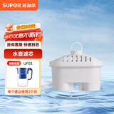苏泊尔（SUPOR） 净水壶过滤壶过滤器便携净水杯滤芯 1只装/4只装 适用于J-UF01/UF02/UF03 滤芯1芯装-适用于UF03
