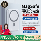 IMEV【20000m】苹果磁吸充电宝Magsafe无线快充iPhone16/15/14/13/12promax外接电池移动电源便携小巧 【智能版型号20000m】一贴即充双向快充不伤机