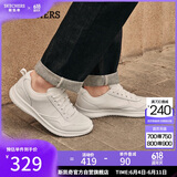 斯凯奇（Skechers）男鞋夏季商务皮鞋舒适板鞋透气软底轻便休闲鞋户外工作鞋210835