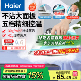海尔（Haier）电熨斗自动清洗熨斗家用蒸汽挂烫机手持烫斗小型熨烫机干湿双烫 YD1618专销